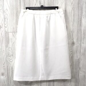 VINTAGE Skirt Personal Petites Off White size 14P